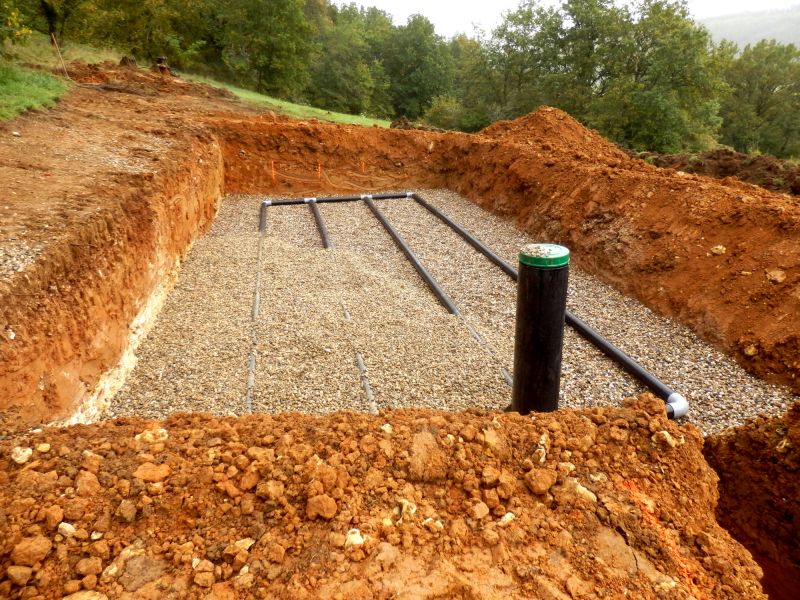 Drainage Components in Place