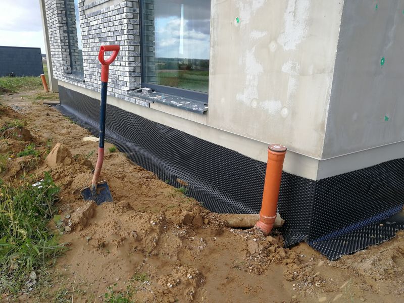 Basement Drainage Installation detail